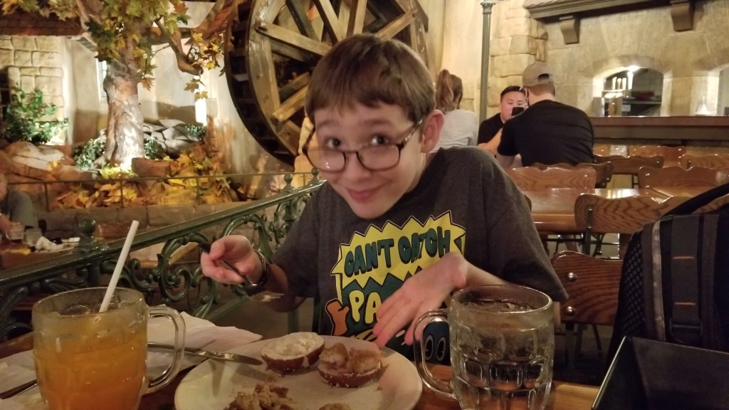 Kid friendly food at the Biergarten Restaurant